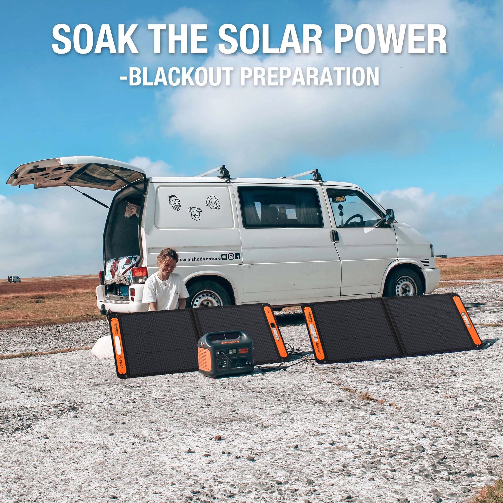 Jackery SolarSaga 100W Solar Panel with Accessory Cable - Image 6
